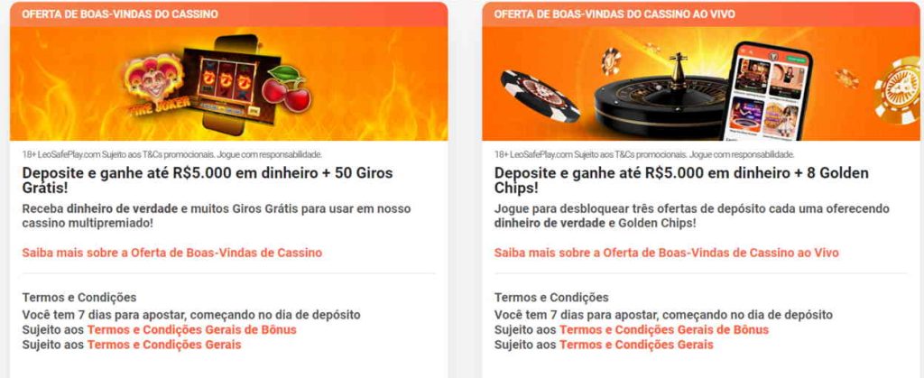 LeoVegas Casino bonusları ve promosyonları.